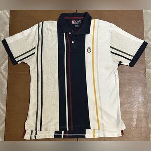 Vintage Chaps Ralph Lauren Striped Polo Shirt, Size - L